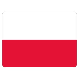 Blechschild "Flagge Polen" 40 x 30 cm Dekoschild Fahnen