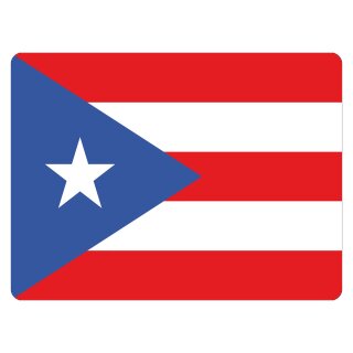 Blechschild "Flagge Puerto Rico" 40 x 30 cm Dekoschild Länderfahnen