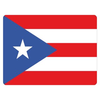Blechschild "Flagge Puerto Rico" 40 x 30 cm Dekoschild Länderfahnen