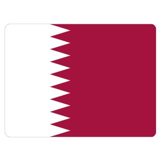 Blechschild "Flagge Katar" 40 x 30 cm Dekoschild Katar Flagge