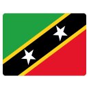 Blechschild "Flagge St. Kitts und Nevis St....