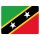 Blechschild "Flagge St. Kitts und Nevis St. Kitts" 40 x 30 cm Dekoschild Länderfahnen