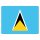 Blechschild "Flagge St. Lucia" 40 x 30 cm Dekoschild St. Lucia Flagge