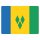 Blechschild "Flagge St. Vincent und Grenadinen" 40 x 30 cm Dekoschild Länderflagge