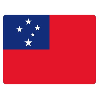 Blechschild "Flagge Samoa" 40 x 30 cm Dekoschild Fahnen