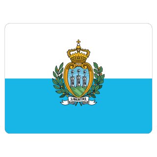 Blechschild "Flagge San Marino" 40 x 30 cm Dekoschild Nationalflaggen
