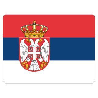 Blechschild "Flagge Serbien" 40 x 30 cm Dekoschild Länderfahnen