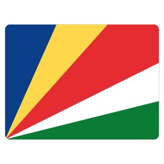 Blechschild "Flagge Seychellen" 40 x 30 cm Dekoschild Seychellen Flagge