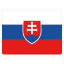 Blechschild "Flagge Slowakei" 40 x 30 cm...