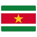 Blechschild "Flagge Surinam" 40 x 30 cm...