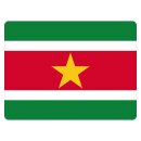 Blechschild "Flagge Surinam" 40 x 30 cm...