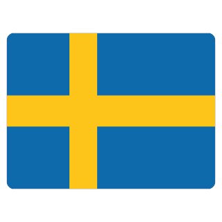 Blechschild "Flagge Schweden" 40 x 30 cm Dekoschild Länderfahnen