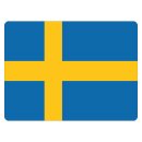 Blechschild "Flagge Schweden" 40 x 30 cm...