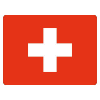 Blechschild "Flagge Schweiz" 40 x 30 cm Dekoschild Schweiz Flagge