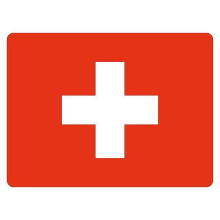 Blechschild "Flagge Schweiz" 40 x 30 cm Dekoschild Schweiz Flagge