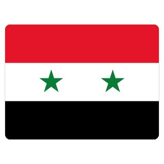 Blechschild "Flagge Syrien" 40 x 30 cm Dekoschild Länderflagge
