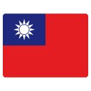 Blechschild "Flagge Taiwan" 40 x 30 cm...