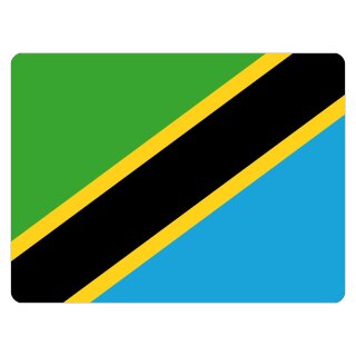 Blechschild "Flagge Tansania" 40 x 30 cm Dekoschild Länderfahnen