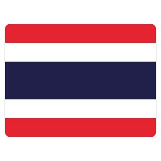 Blechschild "Flagge Thailand" 40 x 30 cm Dekoschild Thailand Flagge