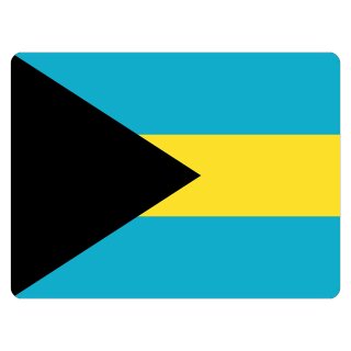 Blechschild "Flagge Bahamas" 40 x 30 cm Dekoschild Länderflagge