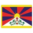 Blechschild "Flagge Tibet" 40 x 30 cm...