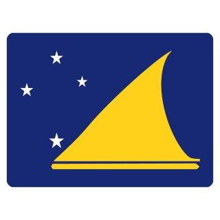 Blechschild "Flagge Tokelau" 40 x 30 cm Dekoschild Länderfahnen