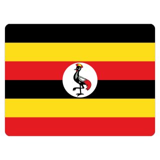 Blechschild "Flagge Uganda" 40 x 30 cm Dekoschild Länderflagge