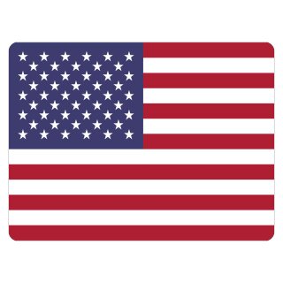 Blechschild "Flagge Vereinigte Staaten" 40 x 30 cm Dekoschild Länderflagge