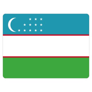 Blechschild "Flagge Usbekistan" 40 x 30 cm Dekoschild Fahnen