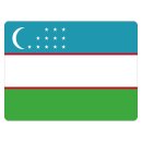 Blechschild "Flagge Usbekistan" 40 x 30 cm...