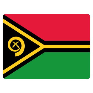 Blechschild "Flagge Vanuatu" 40 x 30 cm Dekoschild Nationalflaggen