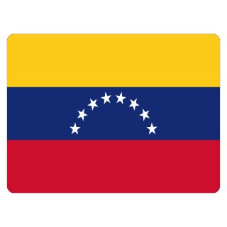 Blechschild "Flagge Venezuela" 40 x 30 cm Dekoschild Venezuela Flagge