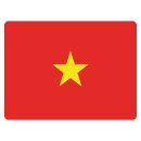 Blechschild "Flagge Vietnams" 40 x 30 cm...