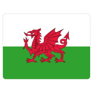 Blechschild "Flagge Wales" 40 x 30 cm Dekoschild Fahnen