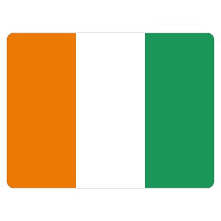 Blechschild "Flagge Elfenbeinküste" 40 x 30 cm Dekoschild Elfenbeinküste Flagge