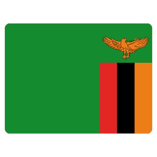 Blechschild "Flagge Sambia" 40 x 30 cm Dekoschild Länderflagge