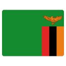 Blechschild "Flagge Sambia" 40 x 30 cm...