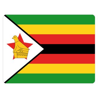 Blechschild "Flagge Simbabwe" 40 x 30 cm Dekoschild Fahnen