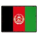 Blechschild "Flagge Afghanistan Retro" 40 x 30...