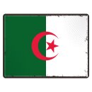 Blechschild "Flagge Algerien Retro" 40 x 30 cm...