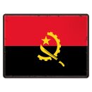 Blechschild "Flagge Angola Retro" 40 x 30 cm...