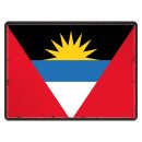 Blechschild "Flagge Antigua und Barbuda Retro"...