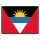 Blechschild "Flagge Antigua und Barbuda Retro" 40 x 30 cm Dekoschild Länderflagge