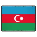 Blechschild "Flagge Aserbaidschan Retro" 40 x...