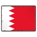 Blechschild "Flagge Bahrain Retro" 40 x 30 cm...