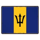 Blechschild "Flagge Barbados Retro" 40 x 30 cm...