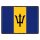 Blechschild "Flagge Barbados Retro" 40 x 30 cm Dekoschild Länderfahnen