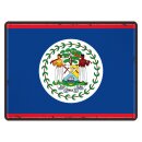 Blechschild "Flagge Belize Retro" 40 x 30 cm...