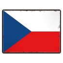 Blechschild "Flagge Tschechische Republik...