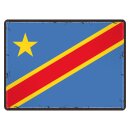Blechschild "Flagge Demokratische Republik Kongo...